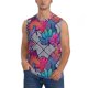 thumbnail image 1 of Balery Tropical Leaves Camisetas sin mangas para hombre, absorbe la humedad y protege contra el mal olor.-X-Large, 1 of 7