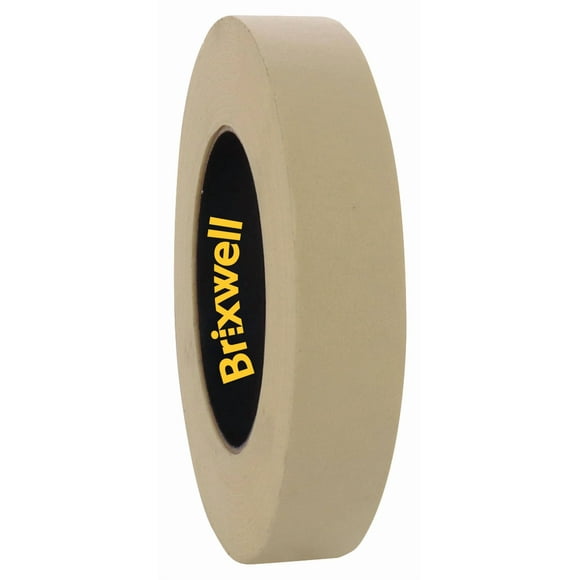 Brixwell Pro Grade General Purpose Masking Tan Tape 0.94 Inch x 60 Yard Made in the USA
