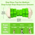 thumbnail image 4 of MASBRILL Interactive Dog Chew Toy-Brightly Colored Dog Enrichment Toy for Aggressive Chewers-Green, 4 of 7