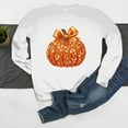 thumbnail image 6 of Yteetum Hoodies Sweatshirts for Women Oversize Halloween Pumpkin Print Crewneck Hoodless Sweatshirt Tops Womens Casual Pumpkin Season Print Round Neck Loose Fits Long Sleeve Sweatshirts Fall, 6 of 6
