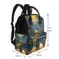 thumbnail image 2 of Fotbe Whimsical Starry Night Scene Mochila Maternidad - Lona de Sarga Impermeable, Mochila de Pañales de Gran Capacidad con Múltiples Bolsillos y Correas Ajustables, 2 of 6