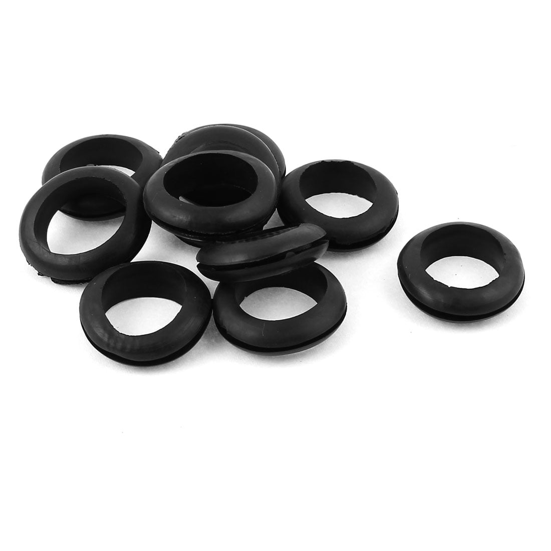 Electrical Firewall Rubber Wire Wiring Grommets Gasket Black 10pcs