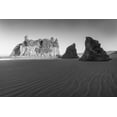 thumbnail image 2 of Hellmann, Stan 32x23 Gold Ornate Wood Framed with Double Matting Museum Art Print Titled - Ruby Beach Morning II BW, 2 of 4