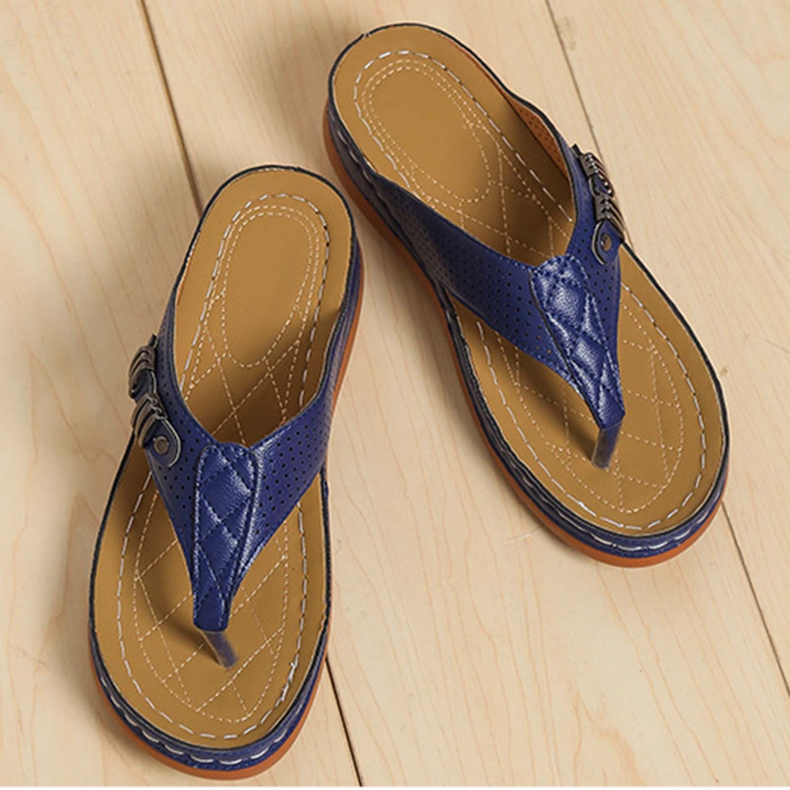 Sandals for Women hoksml Summer Sandals Women's Orthopedic Sandals Wedge  Flip-flops Outer Beach Sandals Comfortable Shoes With Ergonomic Soles,  Womens Sandals - Walmart.ca