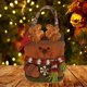 thumbnail image 4 of Bolsa de regalo de Navidad, bolsa de dulces, bolsas de regalo de Navidad no tejidas, linda bolsa de mano con decoración navideña, bolso de mano para e Patrón de ciervo, 4 of 6