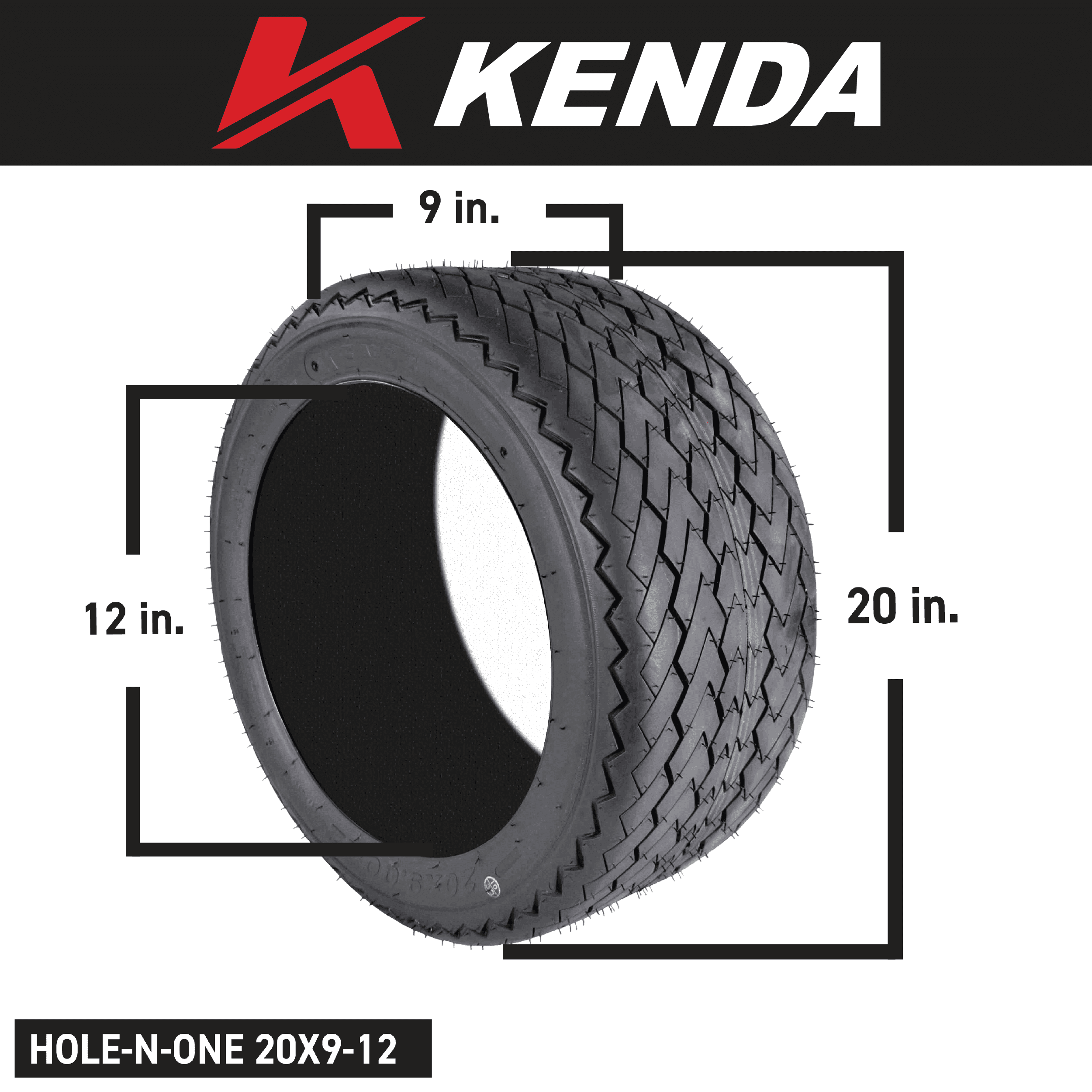 Duro Treaded Tire (12 x 9.00-6)