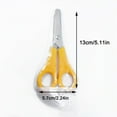 thumbnail image 2 of Student Ruler Scissors Set Practice Graduated Office Scissors 6 Colors Child-Friendly Design Stainless Steel Blades Durable, 2 of 6