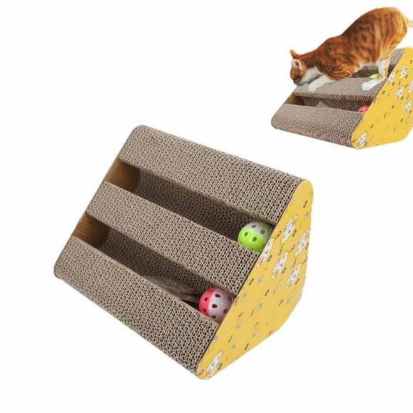 Cat Scratcher Cardboard, Multipurpose Corrugate Cat Scratcher for Cats Triangular Type