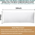 thumbnail image 7 of Yalamila Soft Body Pillow Insert for Adults, Full Length Bed Pillow with Fluffy Support Filling, Breathable Long Body Pillow for Side Sleepers, 20x54in, White, 7 of 7