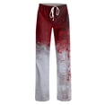 thumbnail image 5 of WTOBBY Women's Festive Halloween Print Drawstring Waist Casual Pants with Vibrant Designs, Comfortable Trousers Cut for Autumn Celebrations and Everyday Fun Wear,Vermilion S, 5 of 6