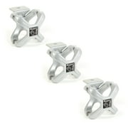 Rugged Ridge 11030.12 X-Clamp Kit, Silver, 2.25-3 Inches, 3-Pieces