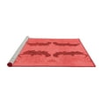 thumbnail image 2 of Ahgly Company Machine Washable Indoor Rectangle Oriental Red Modern Area Rugs, 5' x 7', 2 of 4