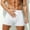 White, variant on Men's Checkerboard Underwear Elastic Waist Casual Underpants Solid Color Lightweight Performance Boxer Brief Underwear