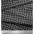 thumbnail image 3 of Soimoi Tissu Gris en Poly Georgette Imprimé Abstrait au Mètre 52 Pouces de Large, 3 of 3