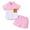 Pink, variant on TOWED22 2Pcs Newborn Baby Boy Outfits National Parks Bear Short Sleeve T-Shirt Tops Shorts Pants Set Toddler Summer Clothes(Yellow,4-5 Y)