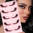 thumbnail image 4 of HY5-10(J)$Hot sale 5 pairs of oblique flying fox false eyelashes natural thick eyelashes simulated cat eye eyelashes, 4 of 6