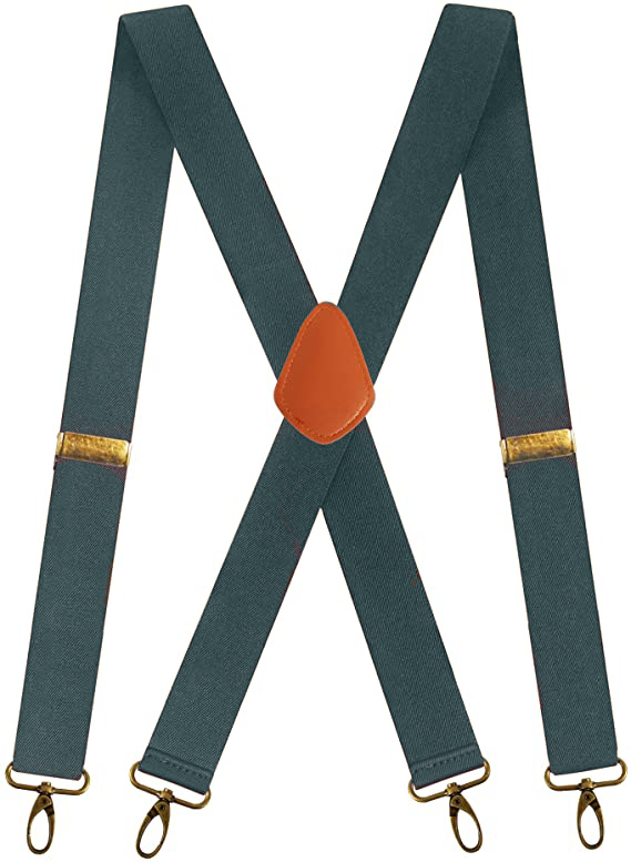 Kufutee Men Suspenders Heavy Duty Big and Tall Adjustable Elastic