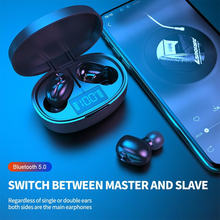 Bluetooth 5.0 True Wireless Earbuds with LED Display Charging Case
