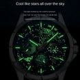 thumbnail image 5 of POEDAGAR Brand Fashion Blue Starry Sky Quartz Watch for Men Luxury Leather Waterproof HD Luminous Chronograph Date Watches Mens, 5 of 5