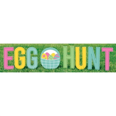 Big Dot of Happiness Easter Egg Hunt Arrow Yard Signs - Outdoor Easter ...