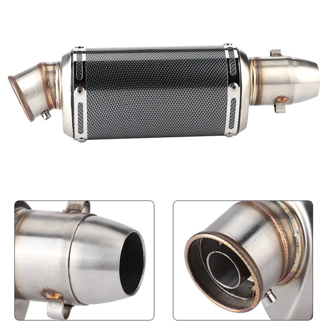 Tubo De Escape Corto De 51 Mm Y 2 Pulgadas, Silenciador Universal De Fibra De Carbono Modificado Para Motocicleta, Scooter, Bicicleta De Calle