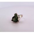 thumbnail image 5 of Natural Green Crystal Druzy Silver Adjustable Ring NGCDSAR, 5 of 8