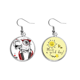 thumbnail image 1 of Camel auriculares la música rock pintura Pendiente Sol Flor Pendiente Joyas Moda Unbranded M, 1 of 3