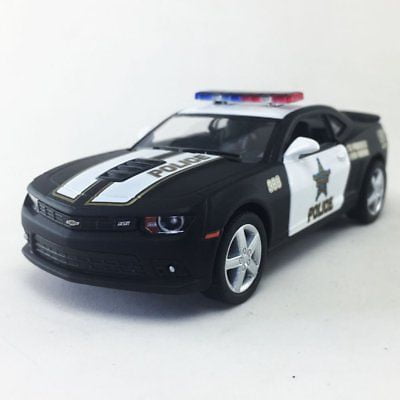 Chevrolet Camaro Police Car 1:32 Model Car Diecast Gift Toy Vehicle Black Kids 