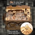 thumbnail image 3 of Caja de dinero Puzzle Box Adventure A-Maze-ing Safe Marble Run, 3 of 6