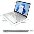 thumbnail image 6 of HP 2022 Newest 15 Laptop, 15.6" FHD, Intel Quad-Core i5-1135G7 up to 4.2GHz (Beat i7-1065G7), 32GB DDR4 RAM, 2TB PCIe SSD, WiFi 6, Bluetooth 5.2, Type-C, Windows 11 Home, 6 of 6