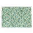 thumbnail image 1 of Aqua Cutting Board, Square Rhombus Lines with Torn Paper Effect Pattern in Fresh Spring Colors, Decorative Tempered Glass Cutting and Serving Board, Small Size, Turquoise Yellow White, by Ambesonne, 1 of 1