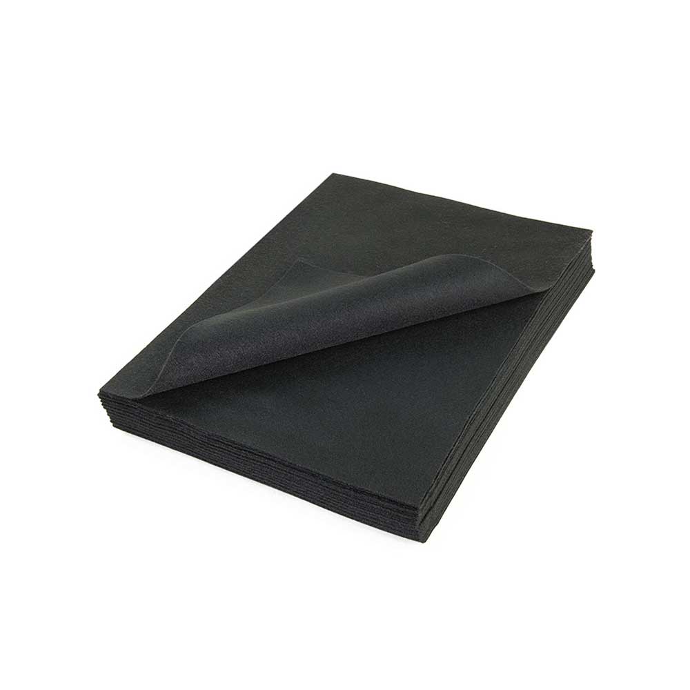 High Quality Craft Felt Sheet 9" x 12" 25 pcs, Black