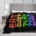thumbnail image 4 of Throw Blanket Sleep Poop Words For Couch-Ultra-Soft Micro Fleece Sofa Bed Camping Travel Blanket For Kid Baby Boys Girls Adults 80"X60", 4 of 8