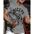 thumbnail image 2 of Gymish Biceps Killin’ It Men’s Workout T-Shirt – Funny Lifting Gym Tee, Athletic Fitness Shirt for Men, 2 of 5