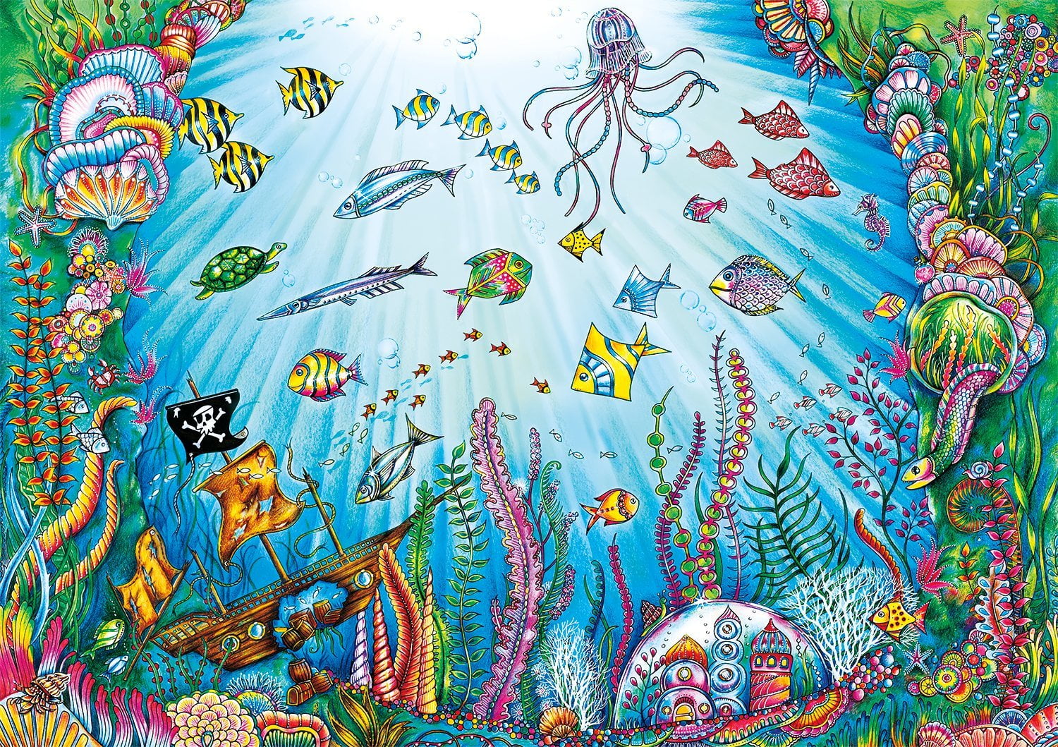  Johanna Basford's Lost Ocean Beneath The Waves 500 Piece Jigsaw