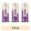 (3 pack) Bum Energy Grape Energy Drink, 112 mg Natural Caffeine, 12 fl oz Can