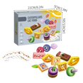 thumbnail image 2 of Fruit Skewers Gluttonous Worm Game, Tabletop Logical Thinking Educational Toy, Gift for Kids 3+, 2 of 9