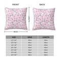thumbnail image 6 of Wukai Cute Rabbit Flower Premium Polyester Fleece Pillow Covers with Hidden Zipper Closure,Luxuriously Soft and Durable-22"x22", 6 of 7