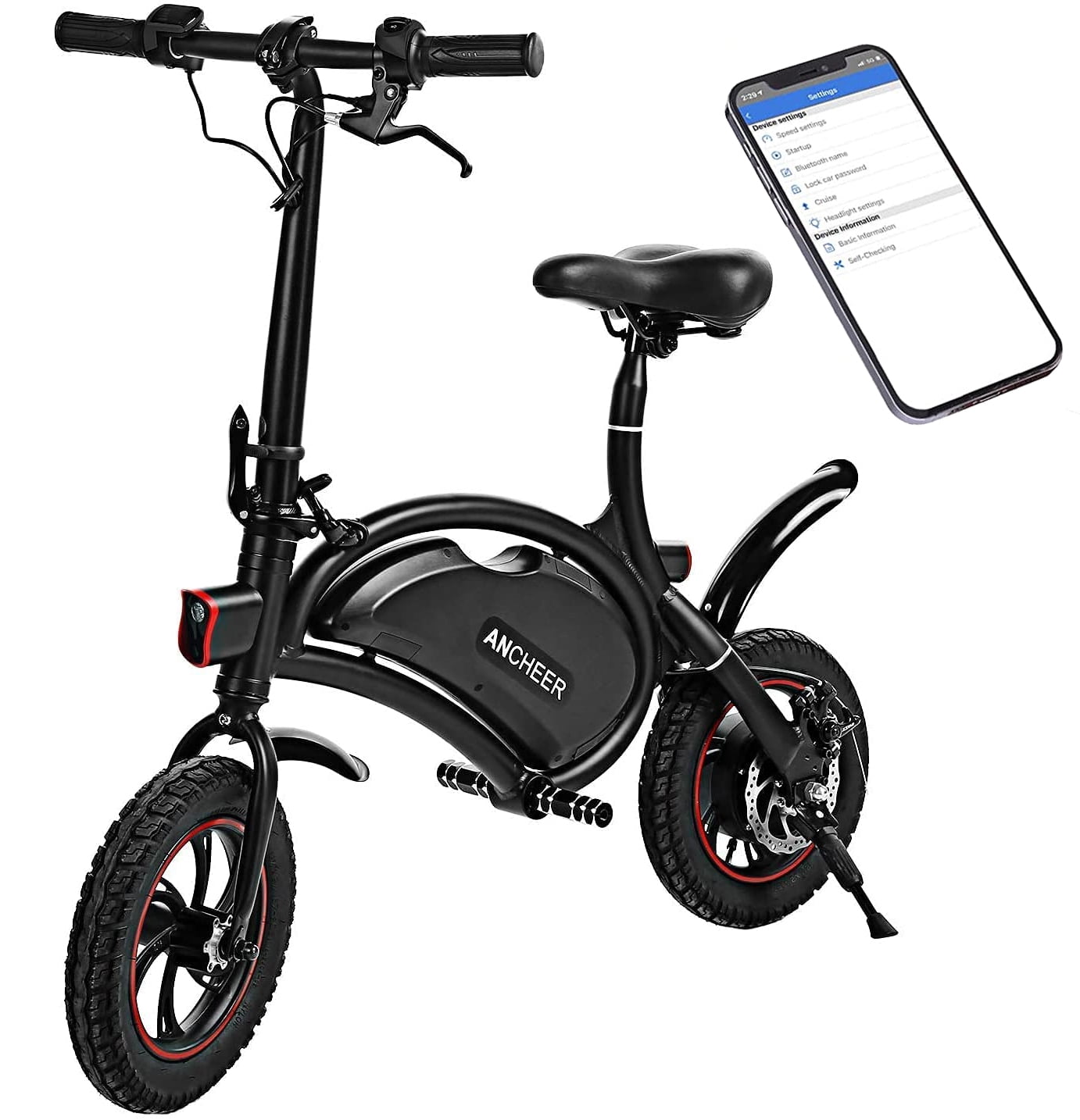 Details about   Upgrade Folding Electric Bike 350W Motor Scooter 12 Inch City Commuter Ebike_US_ 