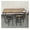 Grey, variant on Bar Table Set with 2 Stools, Grey, 43.31'' Bar Table & PU Leather Stools with Backrest, Space Saving Kitchen Dining Table Set