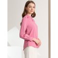 thumbnail image 4 of Blusas de gade manlarcon cuello alto elegante Allegra K Dde San Patricio RoRoL, 4 of 6