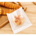 thumbnail image 4 of 100Pcs Heat-Sealable Bakery Bags with Window for Cookies Packaging, Happon 7.5 x 7.1 Inches Kraft Paper Donut Bags, Grease-Resistant Sandwich Bags Treat bags for Packaging Baked Goods Cookie Bread, 4 of 7