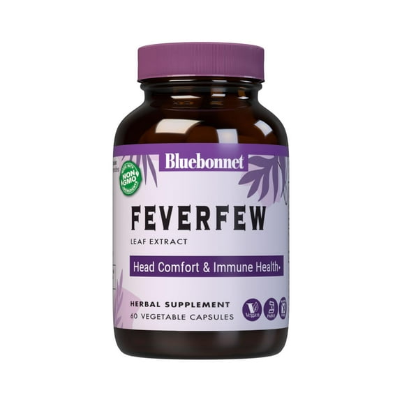 Bluebonnet Feverfew Leaf Extract, Supports Immune Health*, Head Comfort*, 660 Days