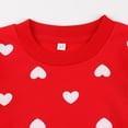 thumbnail image 4 of Girls Heart Sweatshirt Valentines Sweater Girl Ruffle Long Sleeve Sequin Shirt Kids Pink Tops Pullover Fall Winter Clothes Size 6/310, 4 of 5