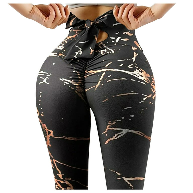 Baocc Yoga Pants Pants Fitness Yoga Waist High Printing Strethcy