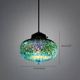 thumbnail image 6 of LED Ceiling Lamp Chandelier 3D Glass Fireworks Pendant Light Shade Iron + Glass For Living Room, Dining Room, Study Room, Cafe, 6 of 7