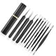 thumbnail image 4 of 10 agujas para eliminar espinillas de acero al carbono, extractor portátil de puntos negros multifuncional para belleza facial con estuche de aluminio negro, 4 of 14