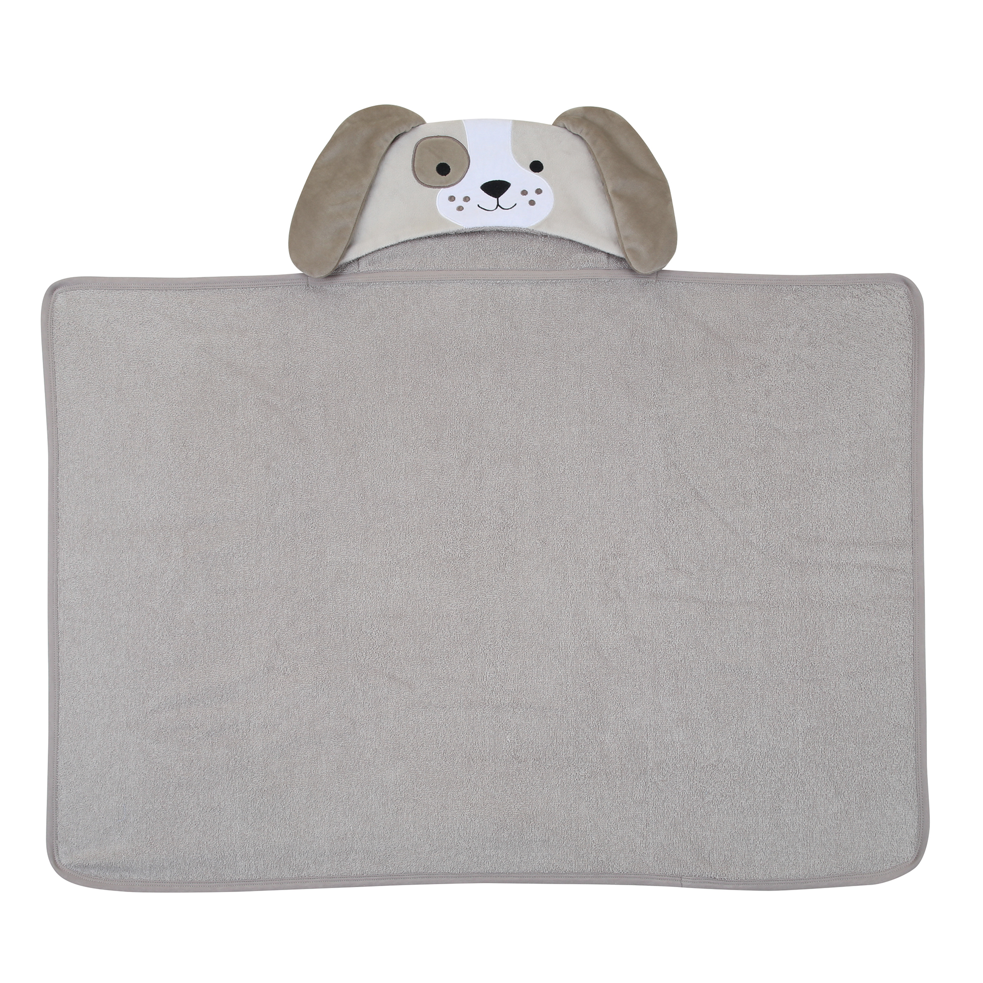 Lambs & Ivy Baby/Infant Luxury Cotton Terry Dog/Puppy Hooded Bath Towel