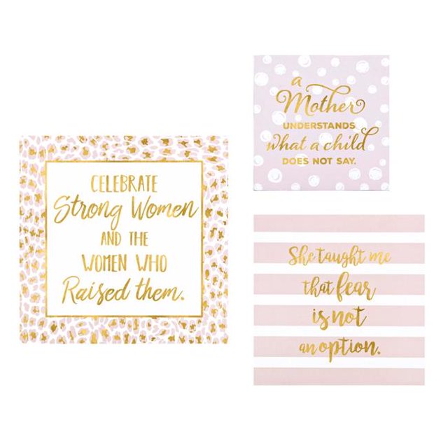 IMAX 65607-3 Madre Wall Blocks&44; Rose - Lot de 3