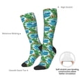 thumbnail image 4 of Naloa Hawaii Palms Thigh High Socks Extra Long Stretchy Sock Women Over Knee High Opaque Stocking Daily Wear, 4 of 6